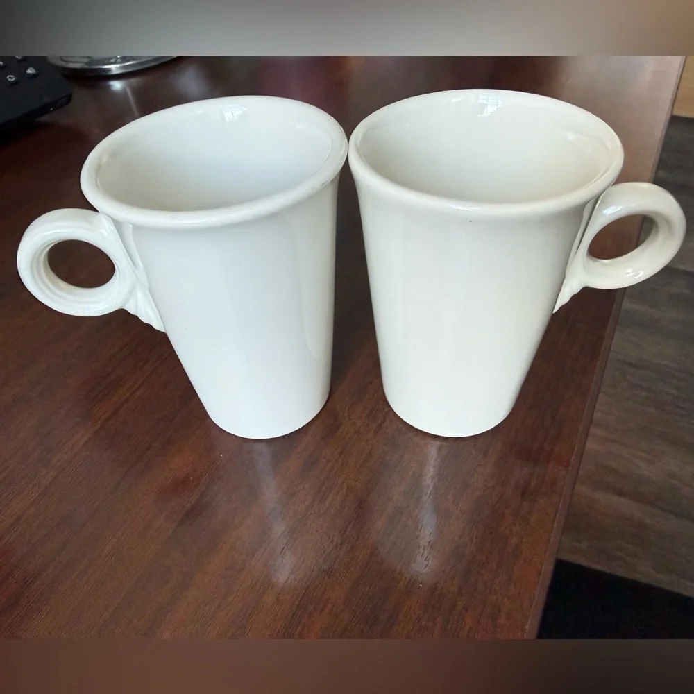 Vintage Homer Laughlin Best China Mug - Tall Latte Small White Cup Restaurant - Picture 2 of 5